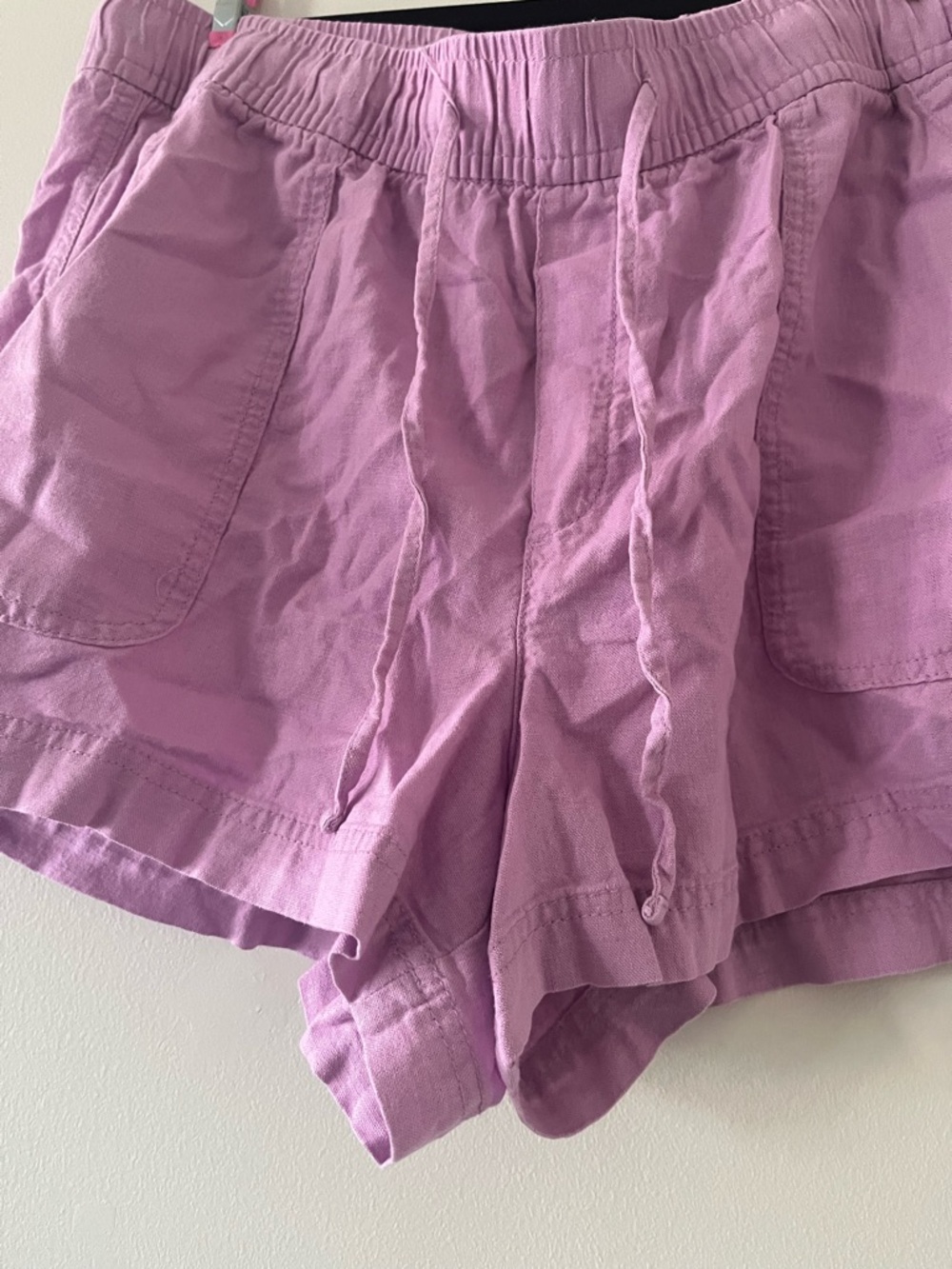 Gap Linen Blend Shorts Womens Large Summer Coastal Beach Casual Stretchy - Picture 3 of 7